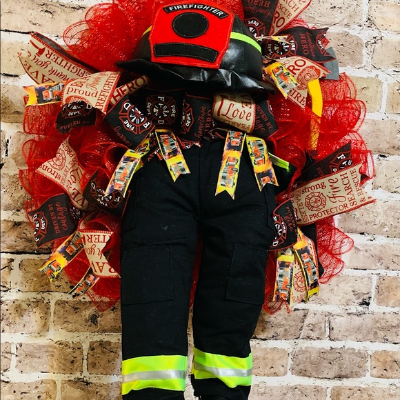 Firefighter wreath